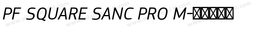 PF SQUARE SANC PRO M字体转换